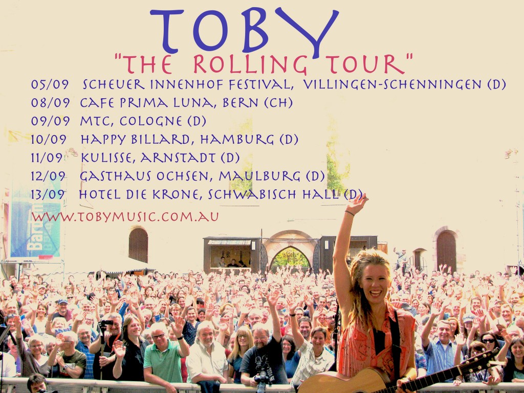 the rolling tour banner